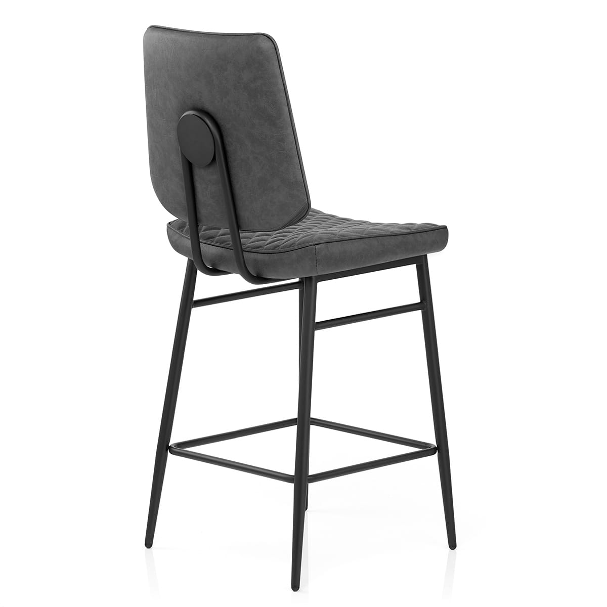 Sgabello Ecopelle - Caprice Grigio
