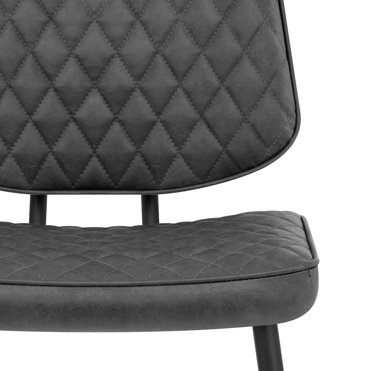 Esszimmerstuhl Kunstleder - Caprice Grau