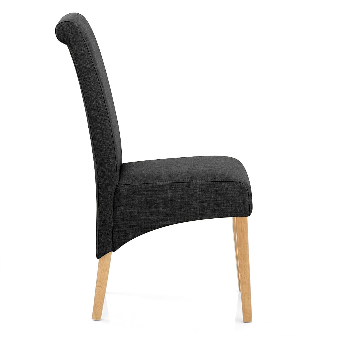 Stoff Stuhl - Carlo Grau Grau