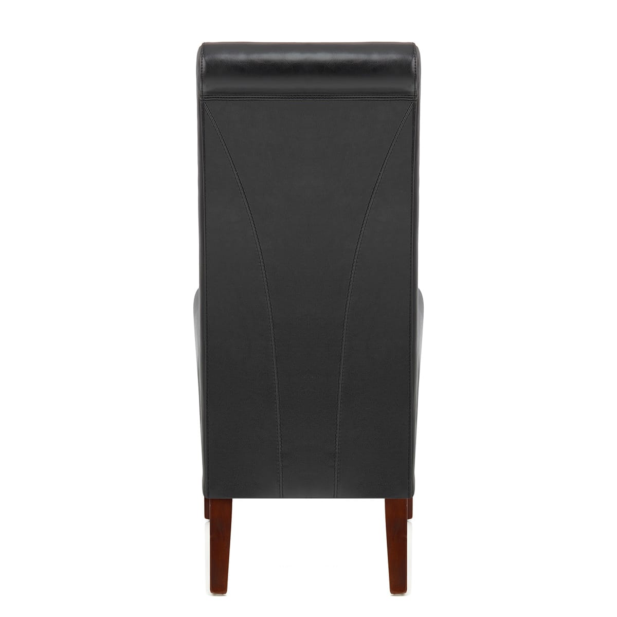 Sedia Pelle rigenerata Legno - Carlo Noce Nero