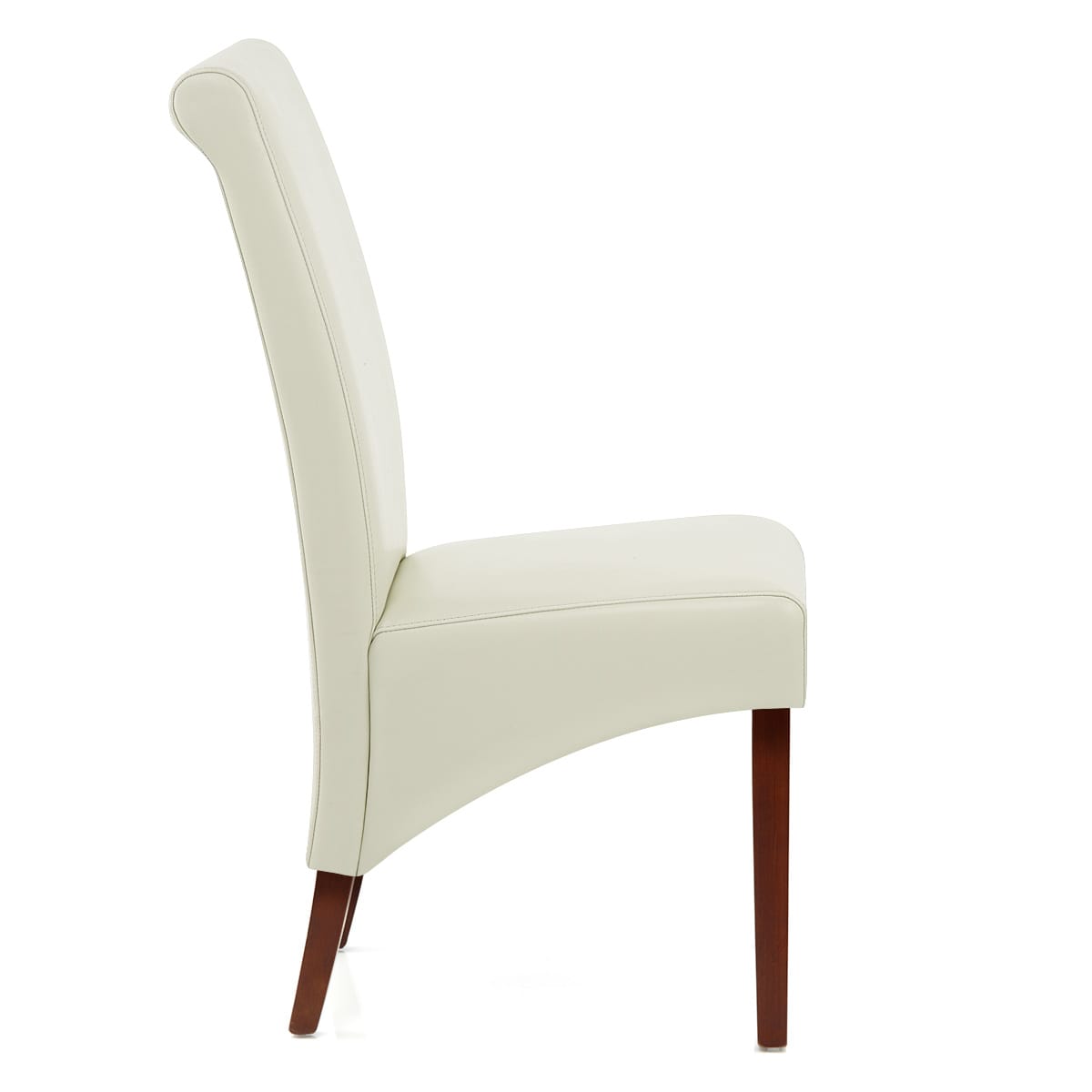 Sedia Pelle rigenerata Legno - Carlo Noce Crema
