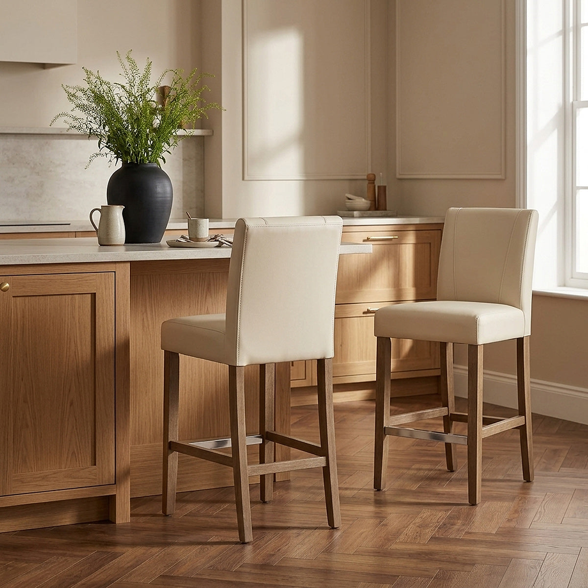 Kunstleder Barhocker - Chartwell Beige