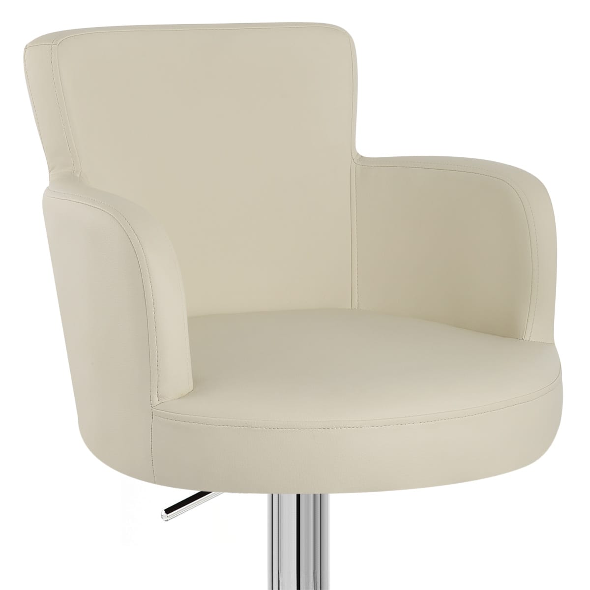 Kunstleder Barhocker Chrom - Chateau Beige