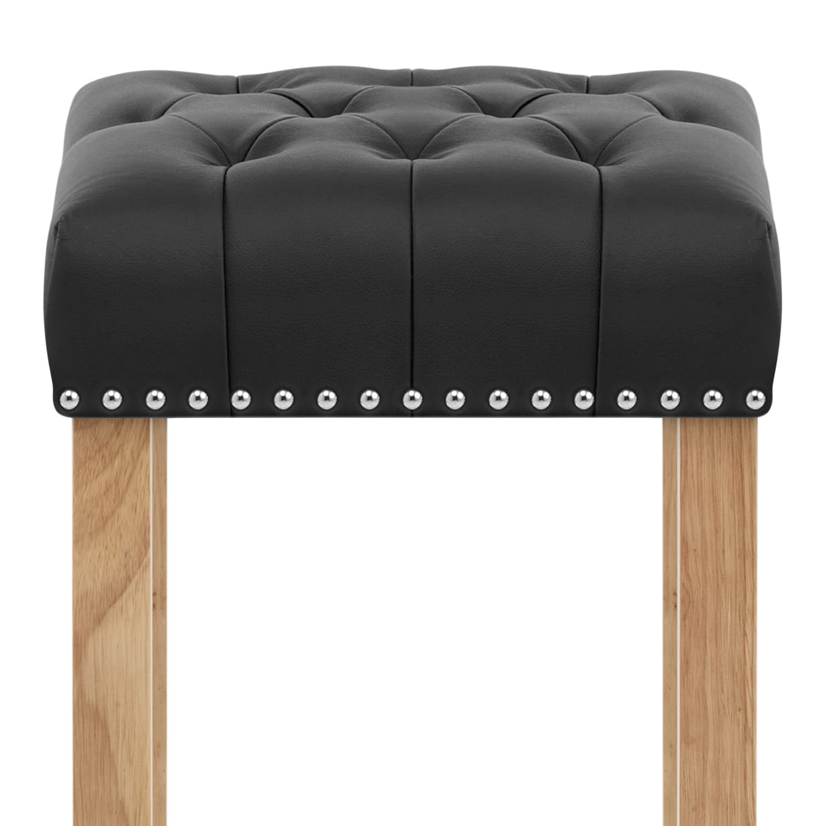 Holzbarhocker Eiche - Chelsea Schwarz