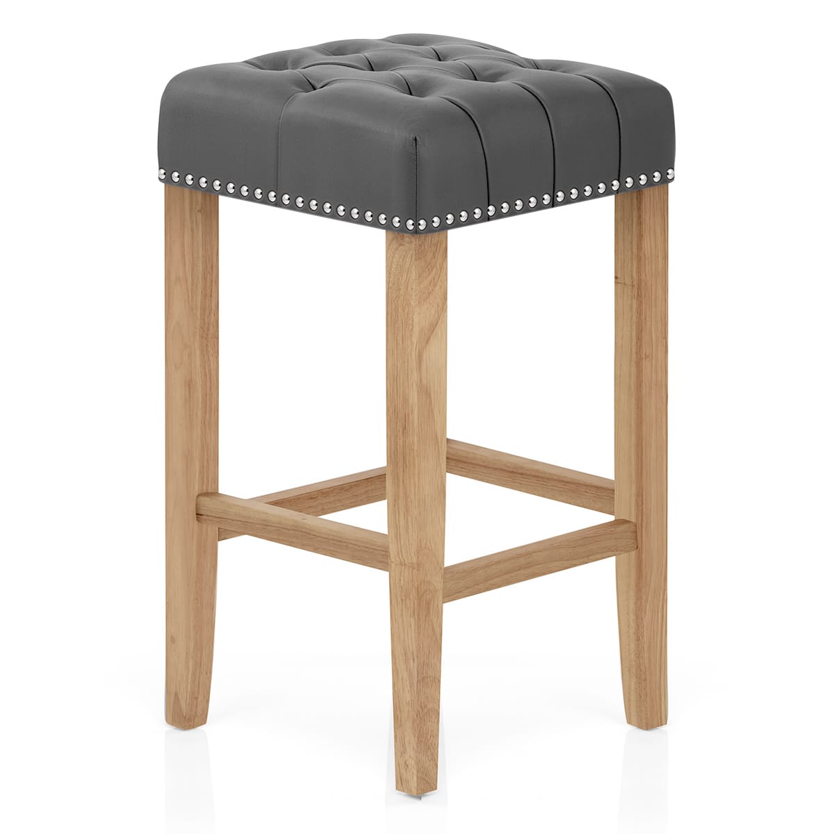 Holzbarhocker Eiche - Chelsea Grau