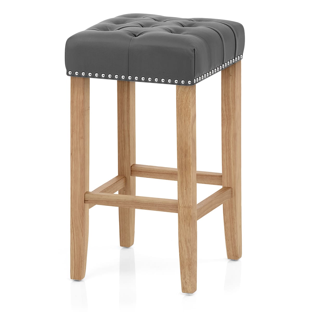 Holzbarhocker Eiche - Chelsea Grau
