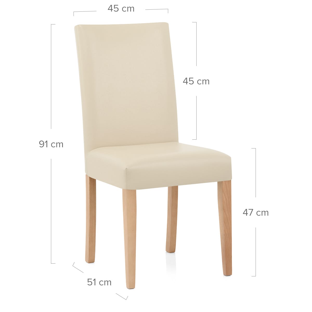 Holzstuhl Eiche - Chicago Beige