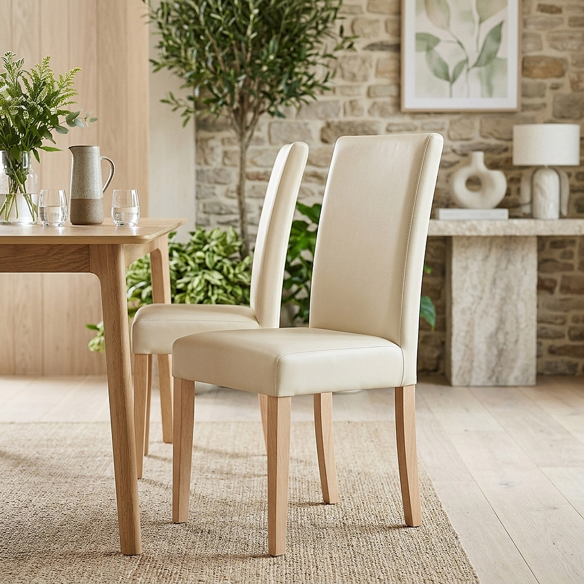 Holzstuhl Eiche - Chicago Beige