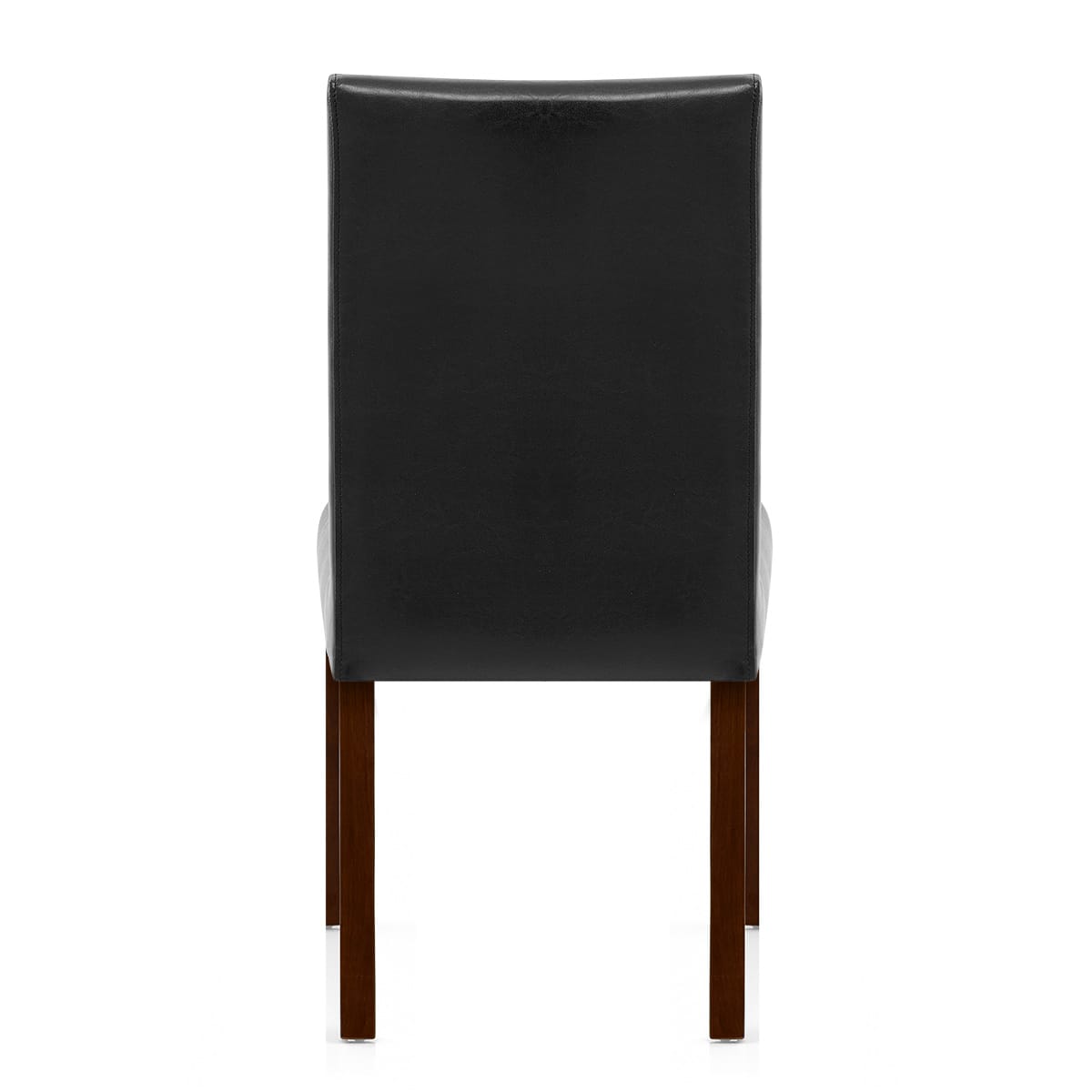 Sedia Pelle rigenerata Legno - Chicago Noce Nero