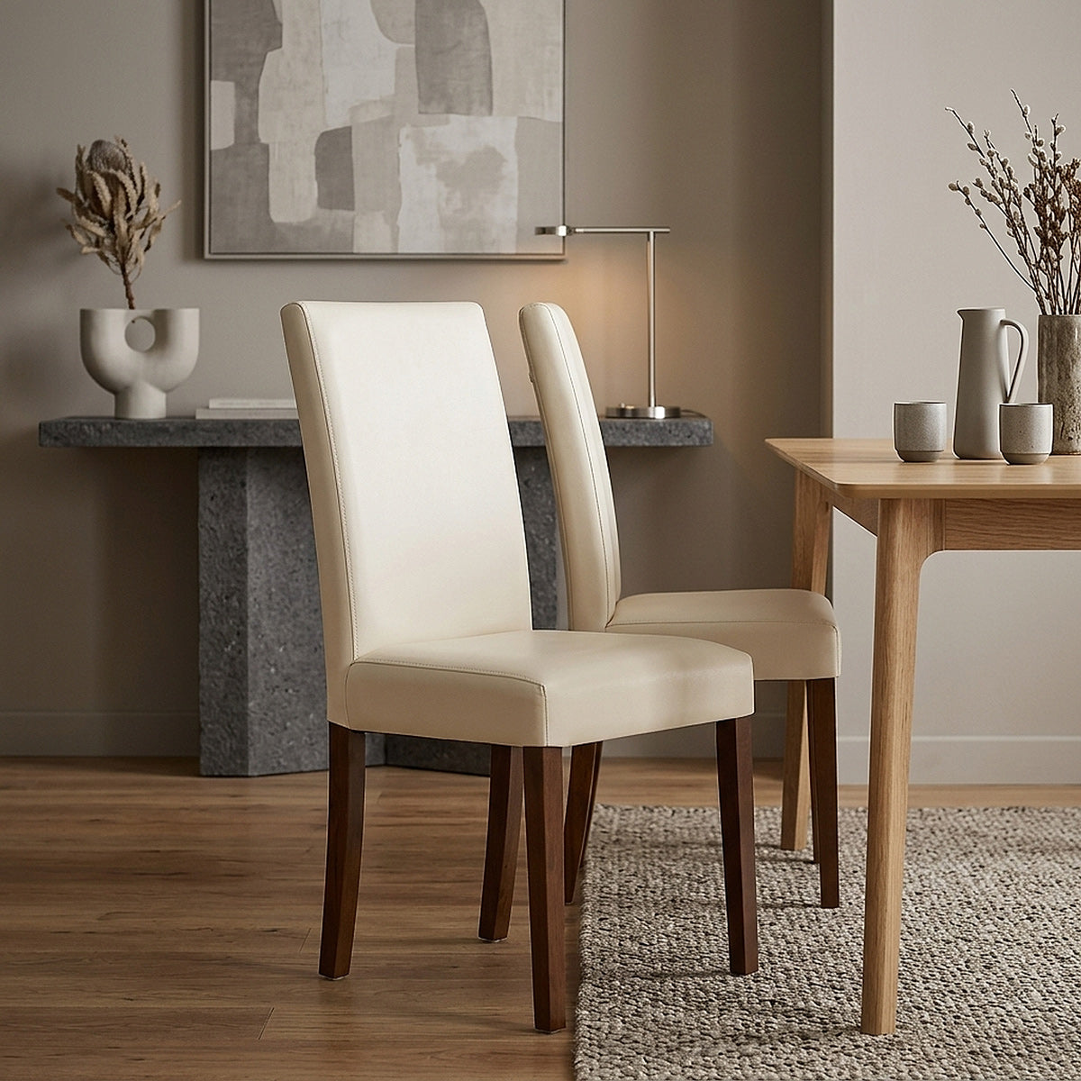 Holzstuhl Walnuss - Chicago Beige