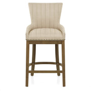 Sgabello Ecopelle Legno - Chiltern Crema