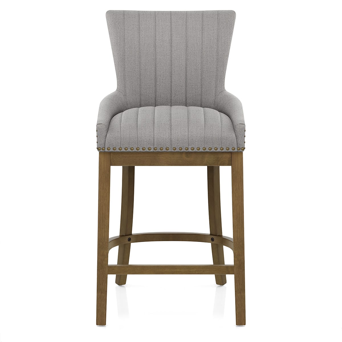 Stoff Barhocker Eiche - Chiltern Grau