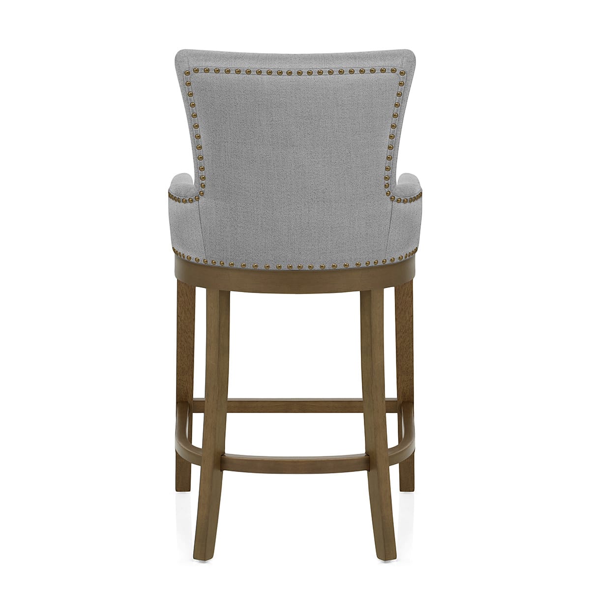 Stoff Barhocker Eiche - Chiltern Grau