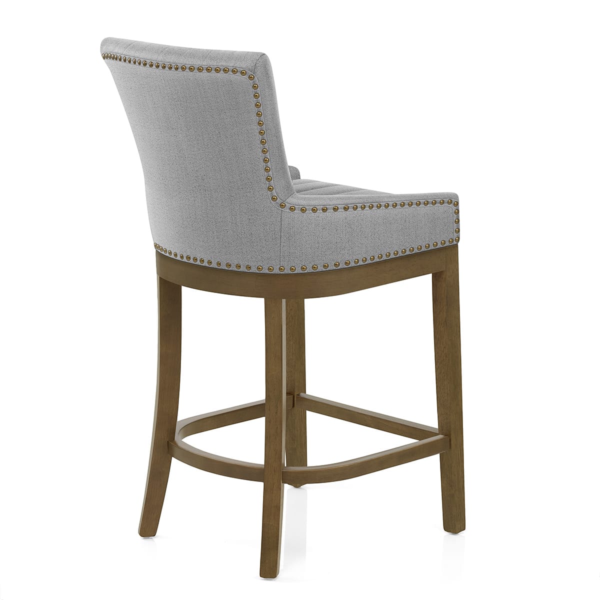 Stoff Barhocker Eiche - Chiltern Grau