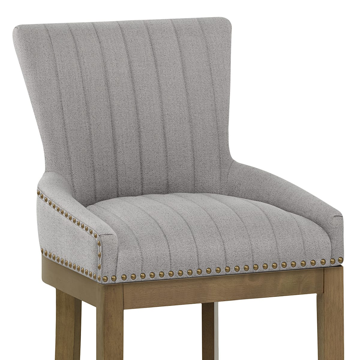 Stoff Barhocker Eiche - Chiltern Grau