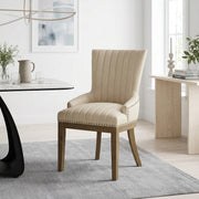 Kunstleder Stuhl Eiche - Chiltern Beige