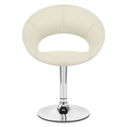 Kunstleder Chrom Stuhl - Clementine Beige