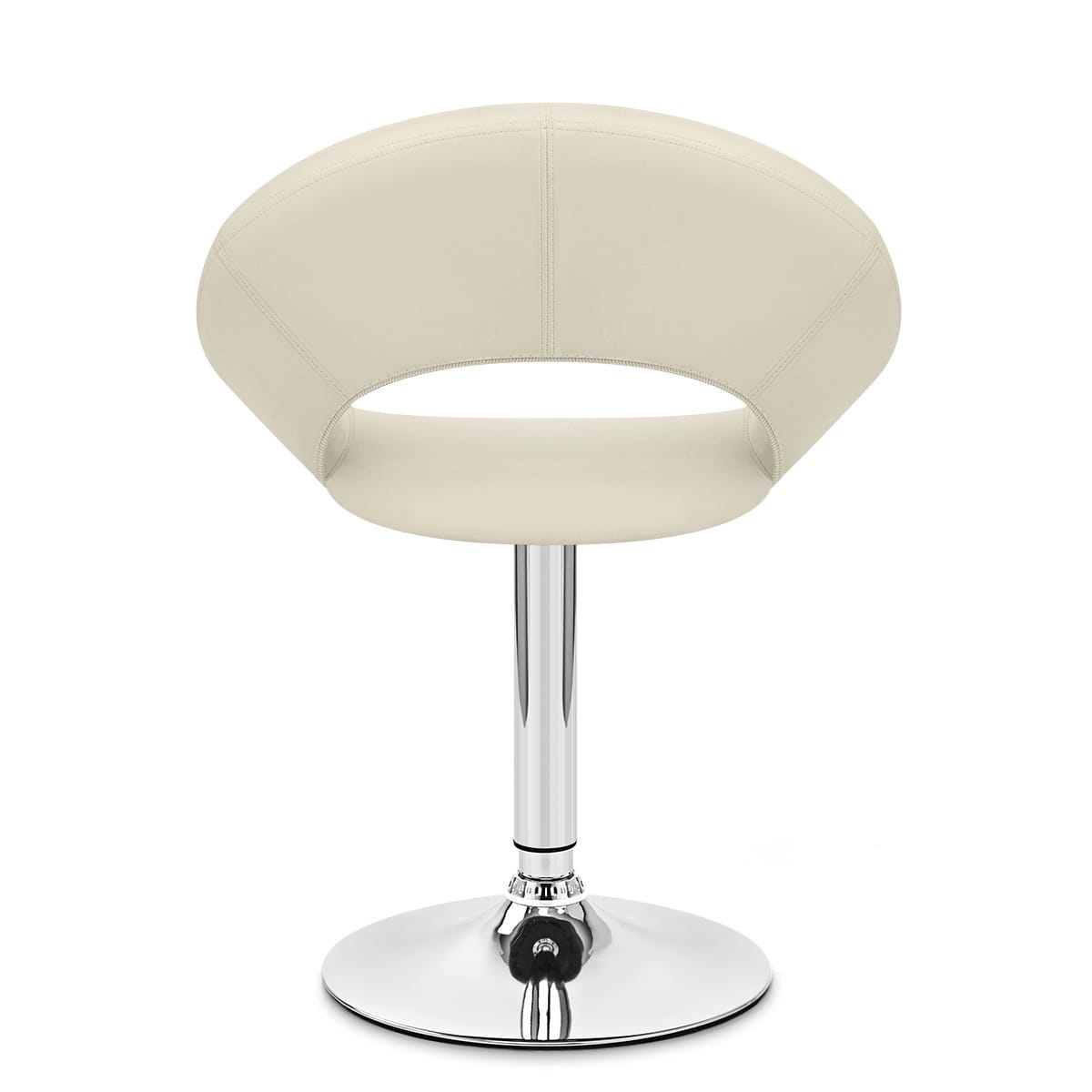 Kunstleder Chrom Stuhl - Clementine Beige