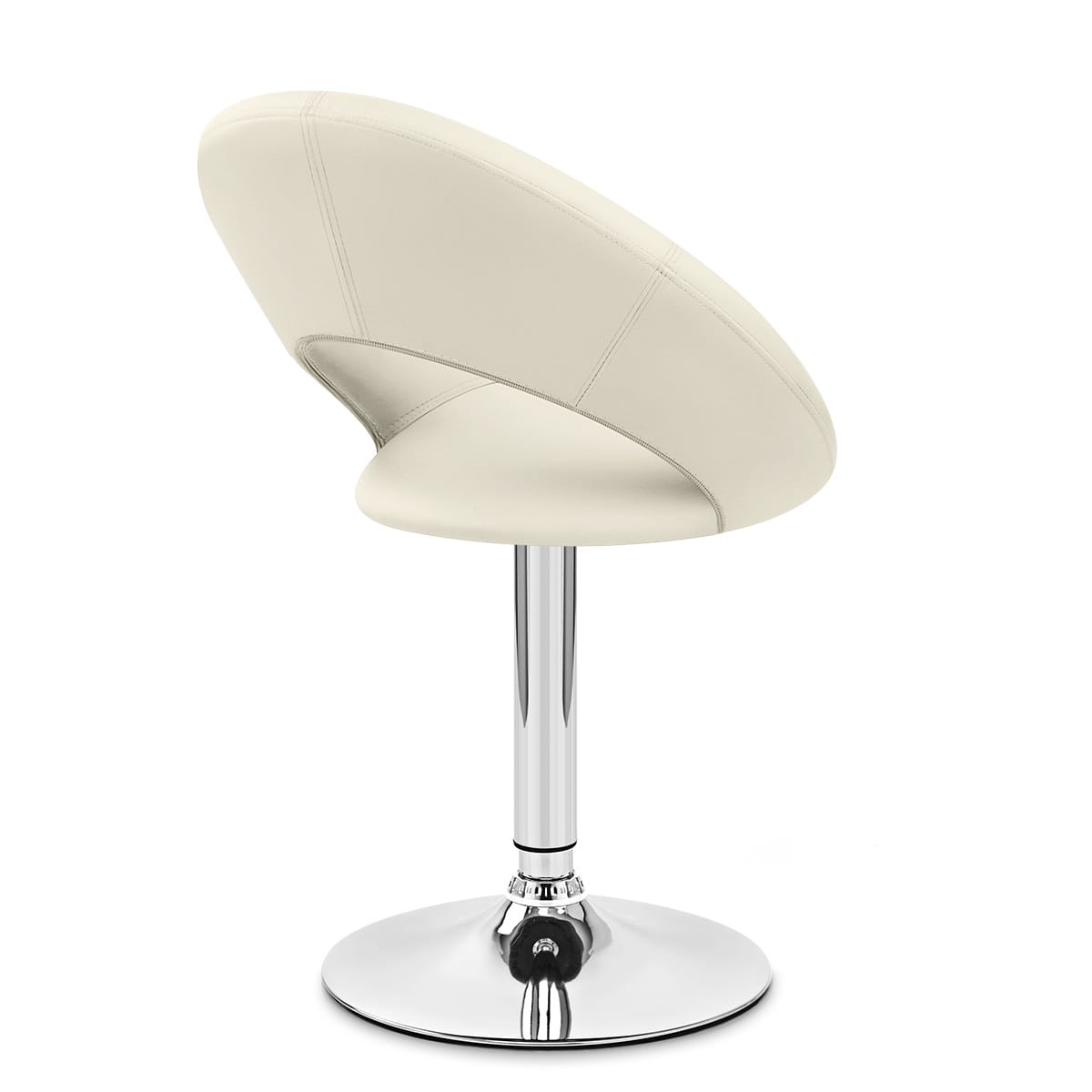 Kunstleder Chrom Stuhl - Clementine Beige