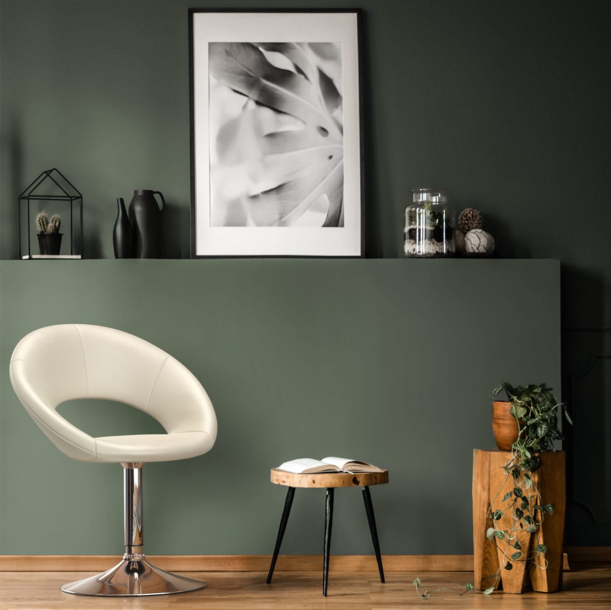 Kunstleder Chrom Stuhl - Clementine Beige