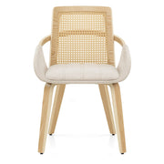 Sedia Legno Tessuto - Cleveland Crema