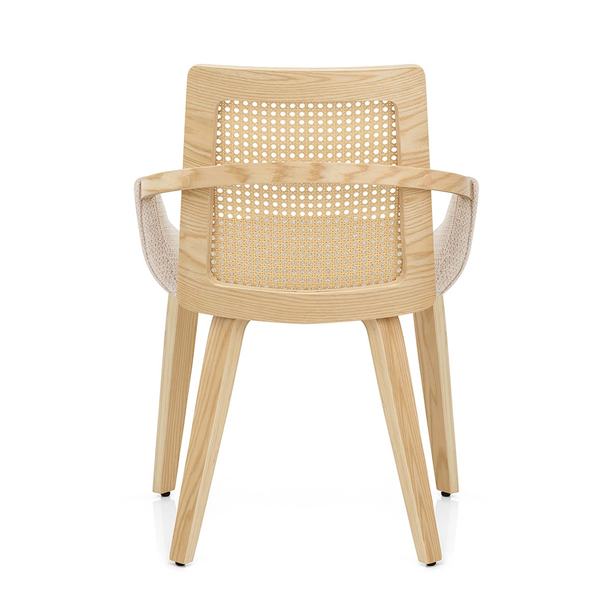 Sedia Legno Tessuto - Cleveland Crema