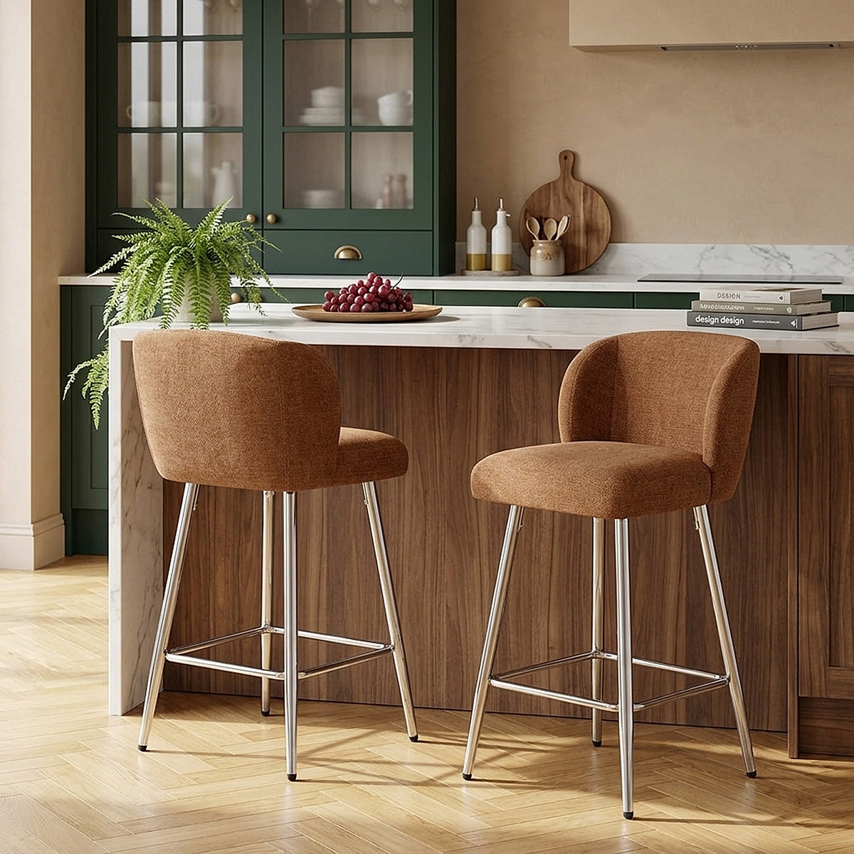 Barhocker Stoff - Coast Braun