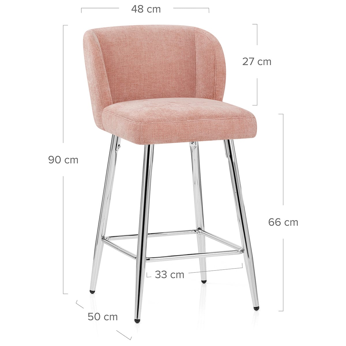 Barhocker Stoff - Coast Pink