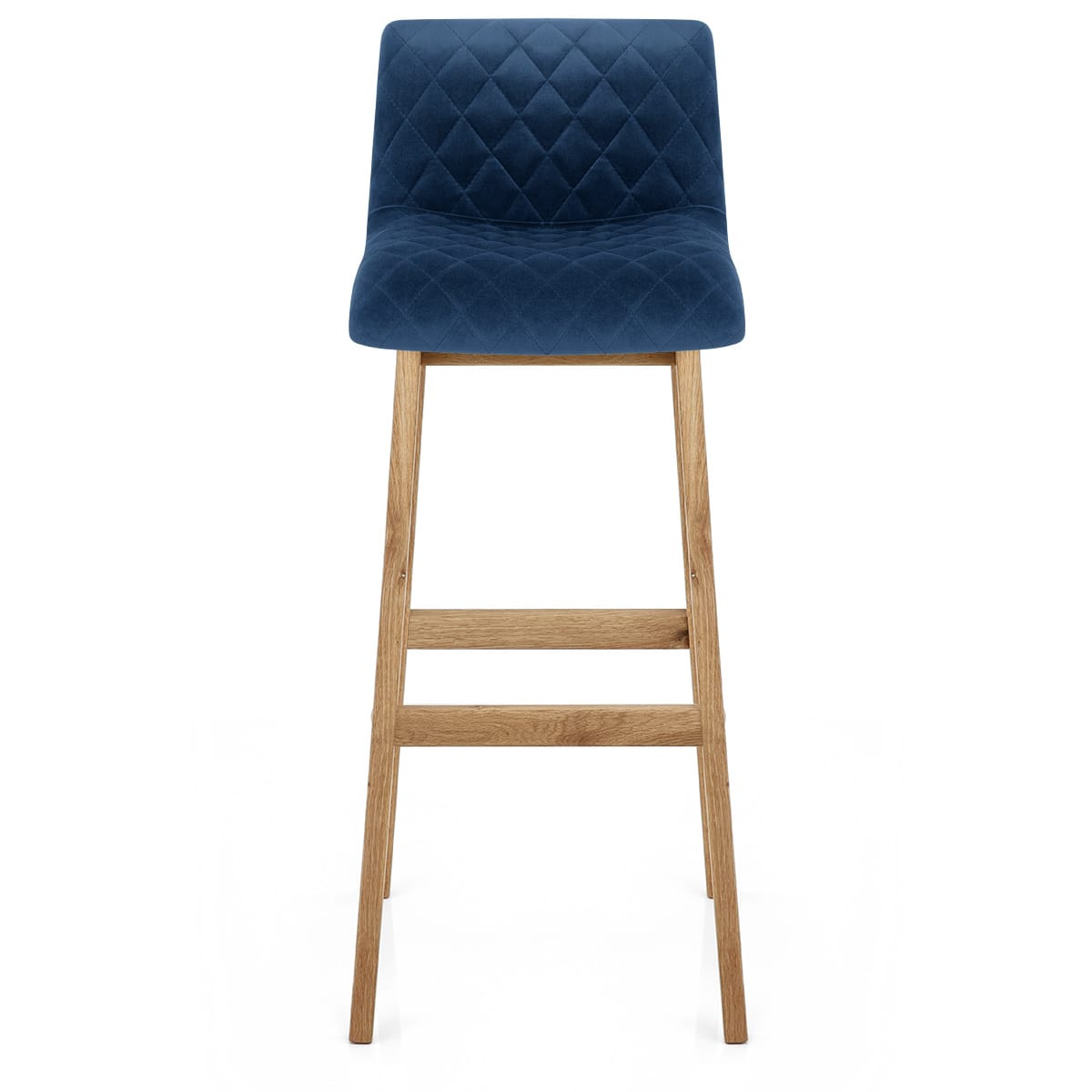 Sgabello Velluto Quercia - Colt Blu