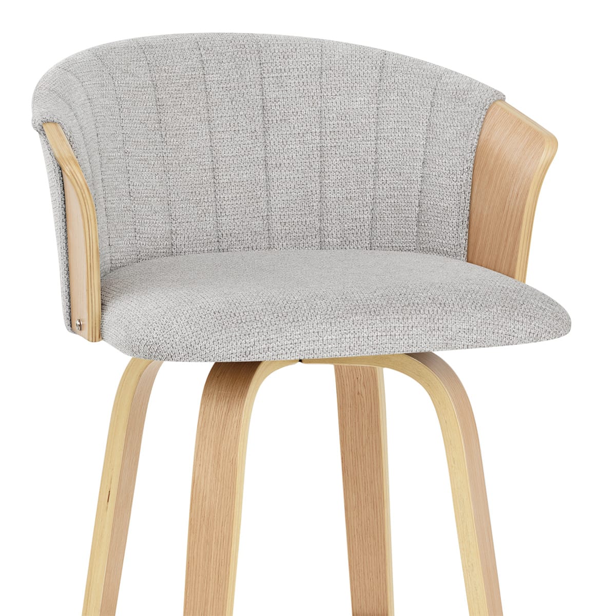 Barhocker Stoff - Coral Grau