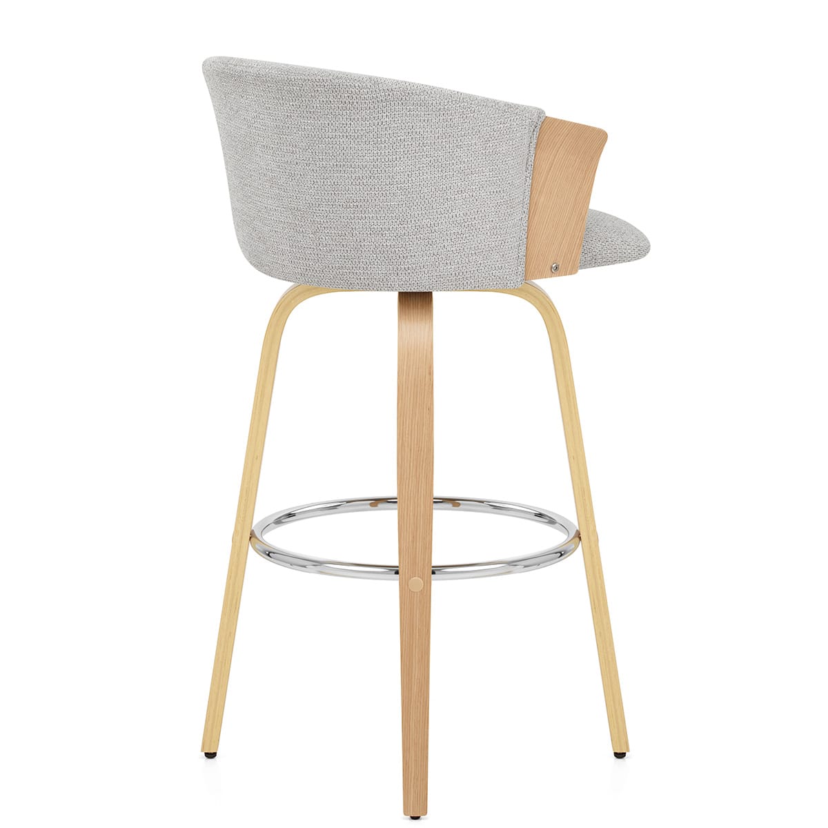 Barhocker Stoff - Coral Grau