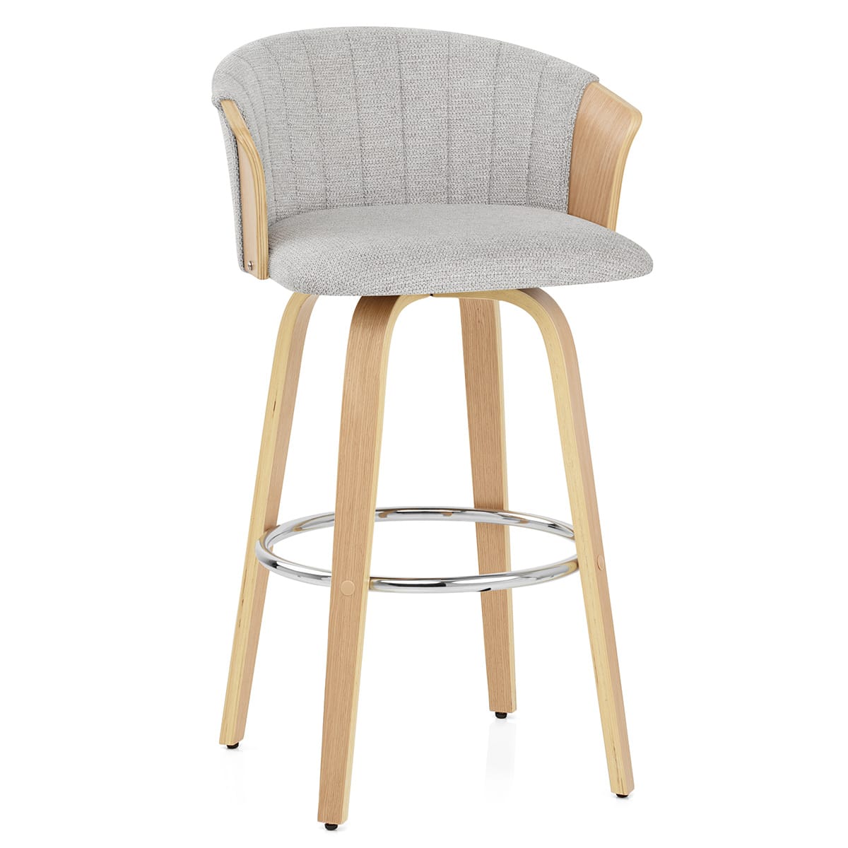 Barhocker Stoff - Coral Grau