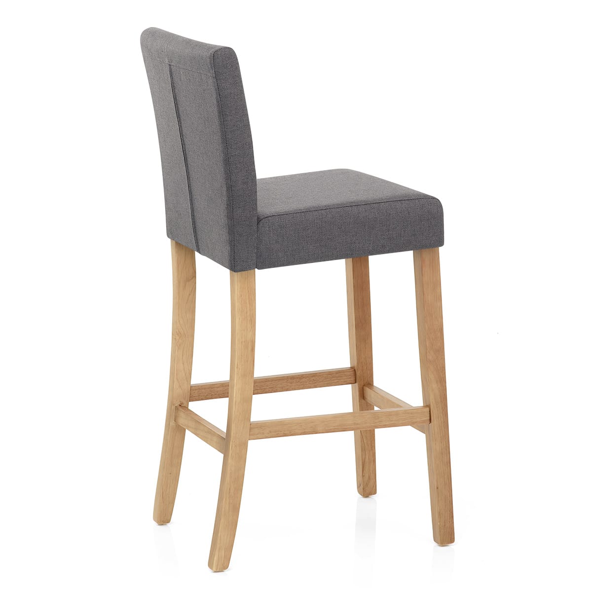 Stoffbarhocker Eiche - Cornell Grau