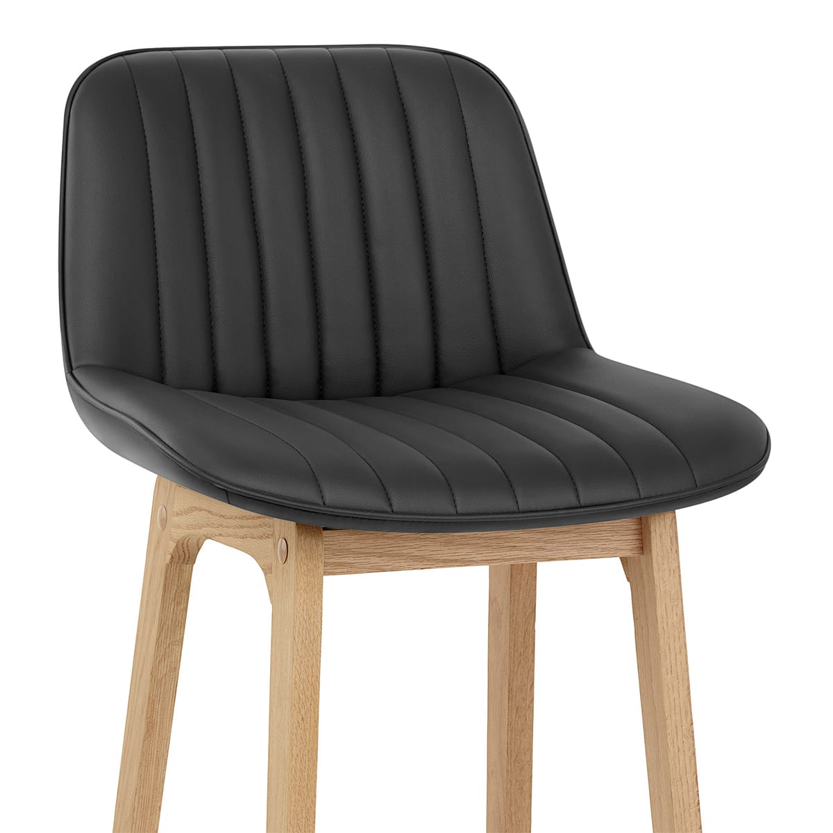 Kunstleder Barhocker - Cove Schwarz