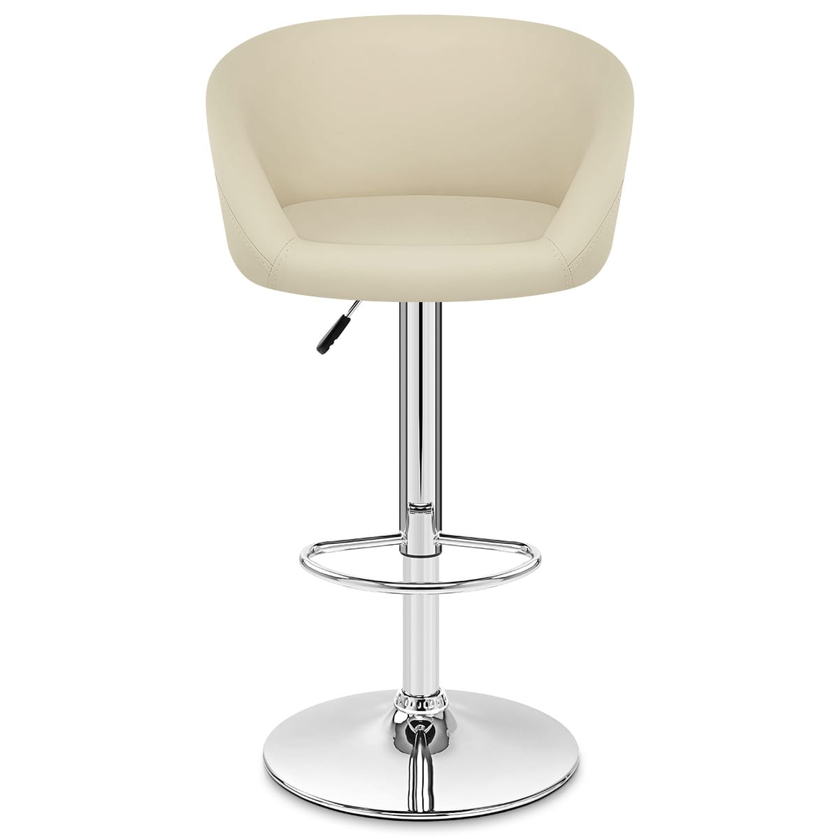 Kunstleder Barhocker Chrom - Eclipse Beige