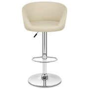Kunstleder Barhocker Chrom - Eclipse Beige