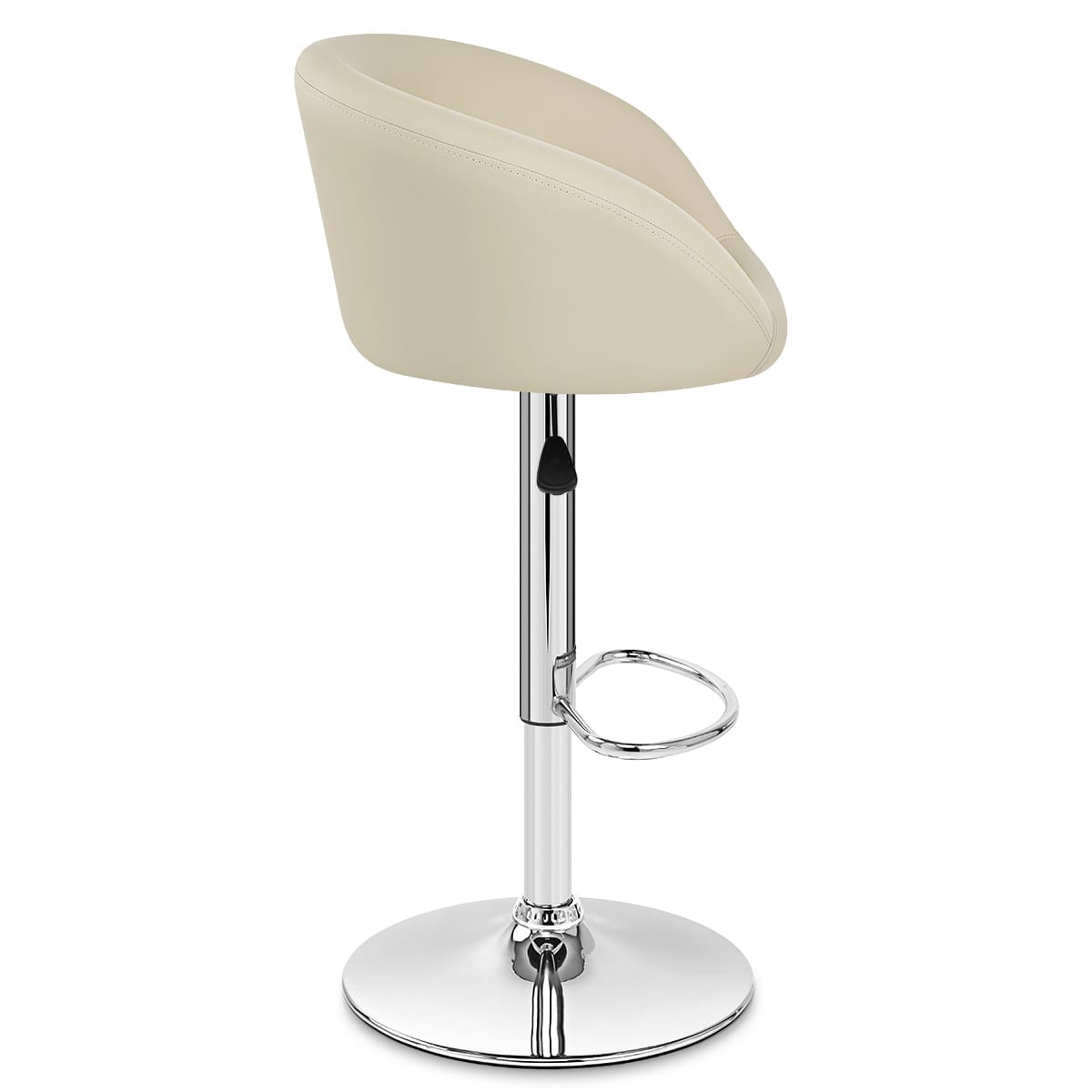 Kunstleder Barhocker Chrom - Eclipse Beige