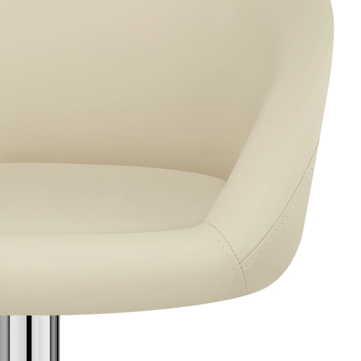 Kunstleder Barhocker Chrom - Eclipse Beige