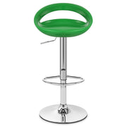 Sgabello Plastica Cromato - Crescent Verde