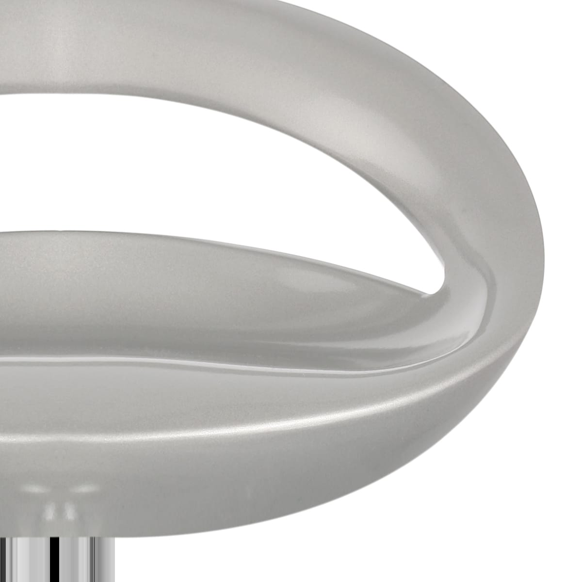 Sgabello Plastica Cromato - Crescent Grigio