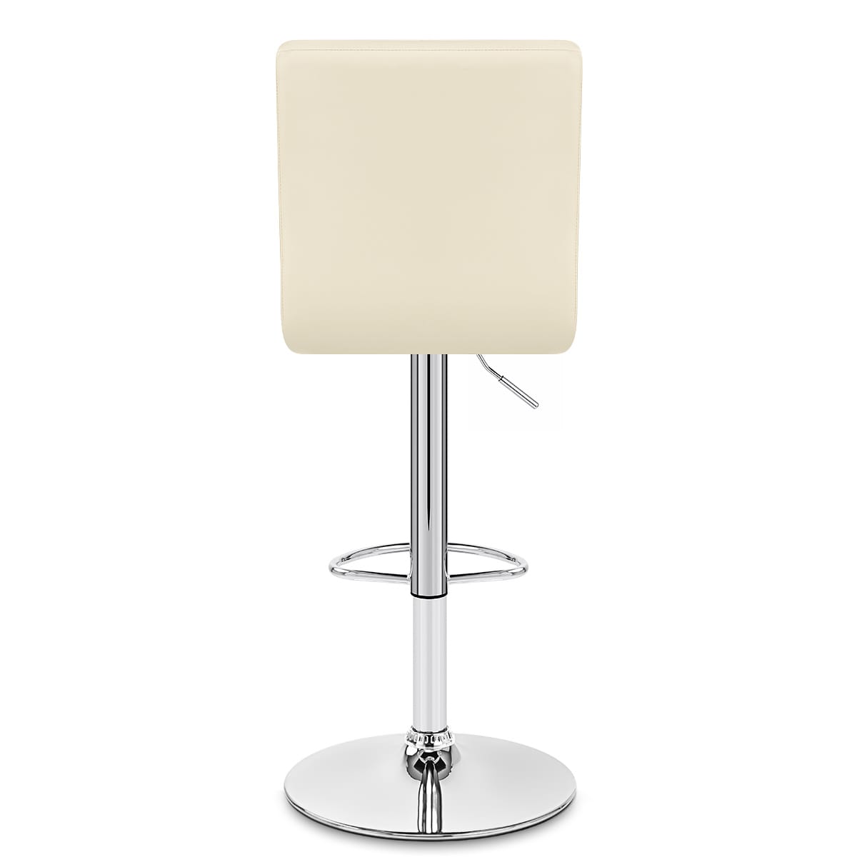 Kunstleder Barhocker Chrom - Criss Cross Beige