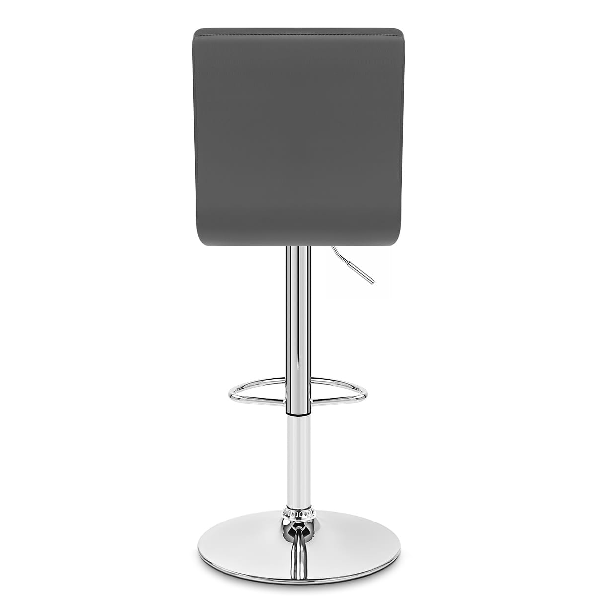 Kunstleder Barhocker Chrom - Criss Cross Grau