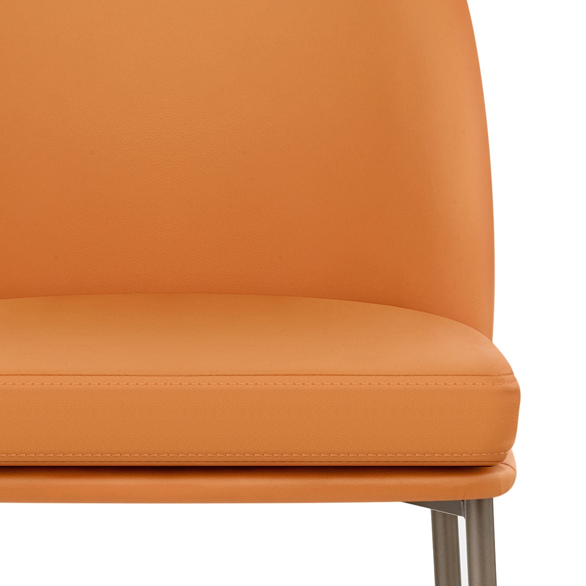 Sgabello Vera Pelle - Cruz Arancione