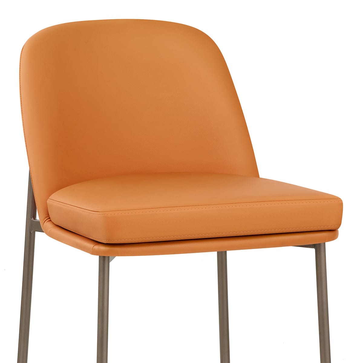 Sgabello Vera Pelle - Cruz Arancione