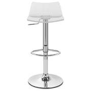 Sgabello Plastica Cromato - Crystal Trasparente