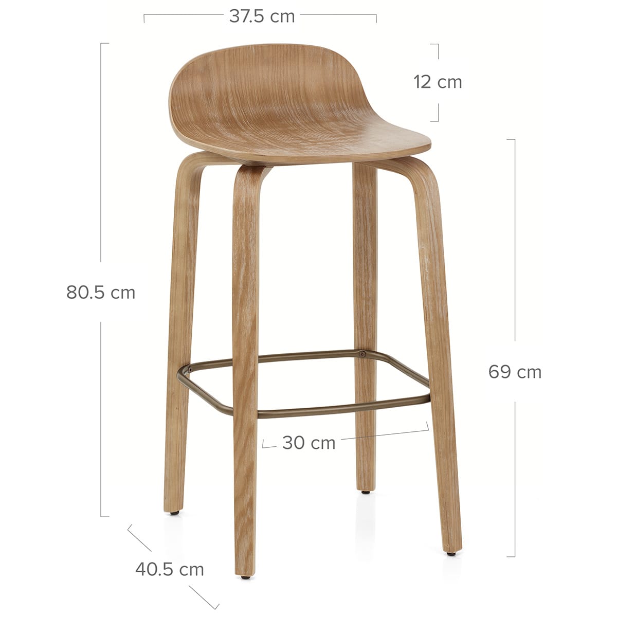Barhocker Heller Holz - Curve Holz
