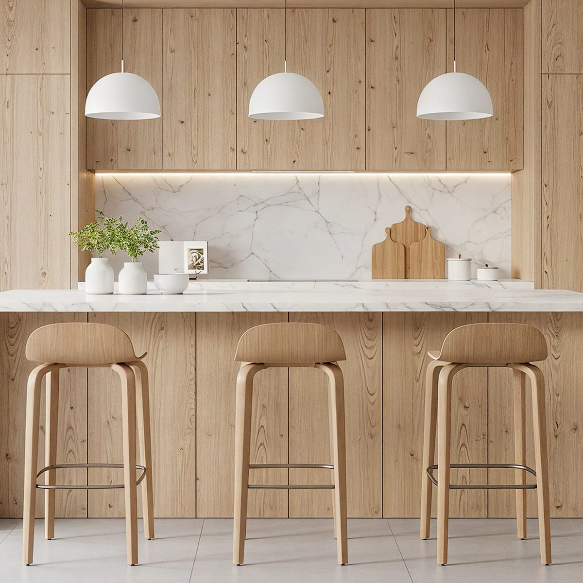 Barhocker Heller Holz - Curve Holz