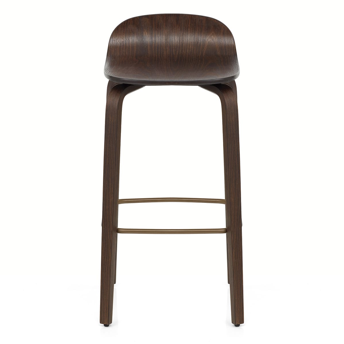 Barhocker Dunkel Holz - Curve Holz