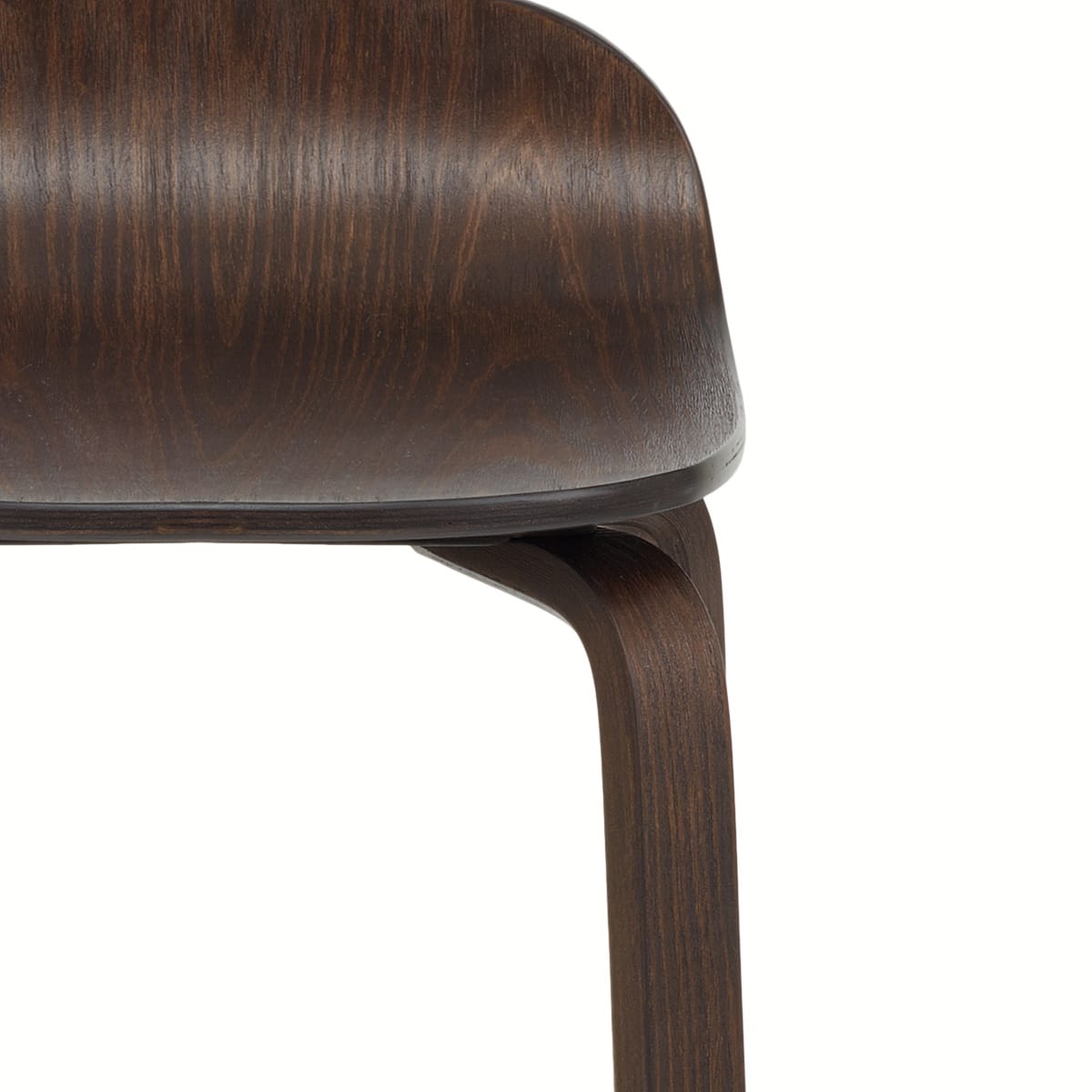 Barhocker Dunkel Holz - Curve Holz