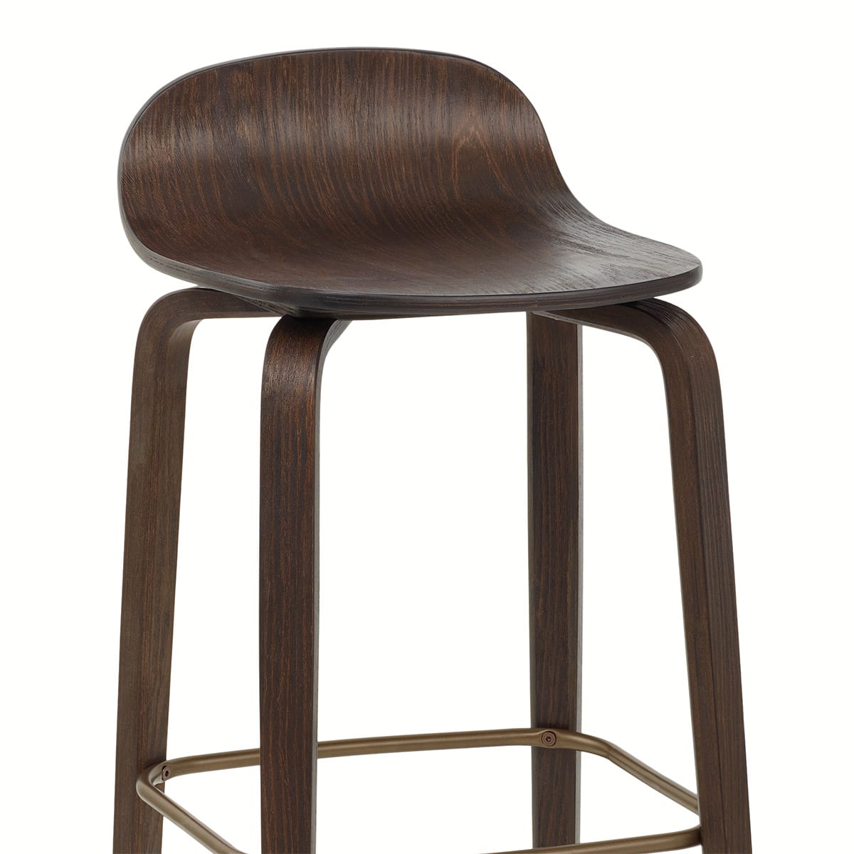 Barhocker Dunkel Holz - Curve Holz